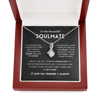 Soulmate - Missing Piece - Alluring Beauty | Romantic Gift for Wife, Fiancé, Girlfriend - Anniversary Gift, Valentine's Day Present