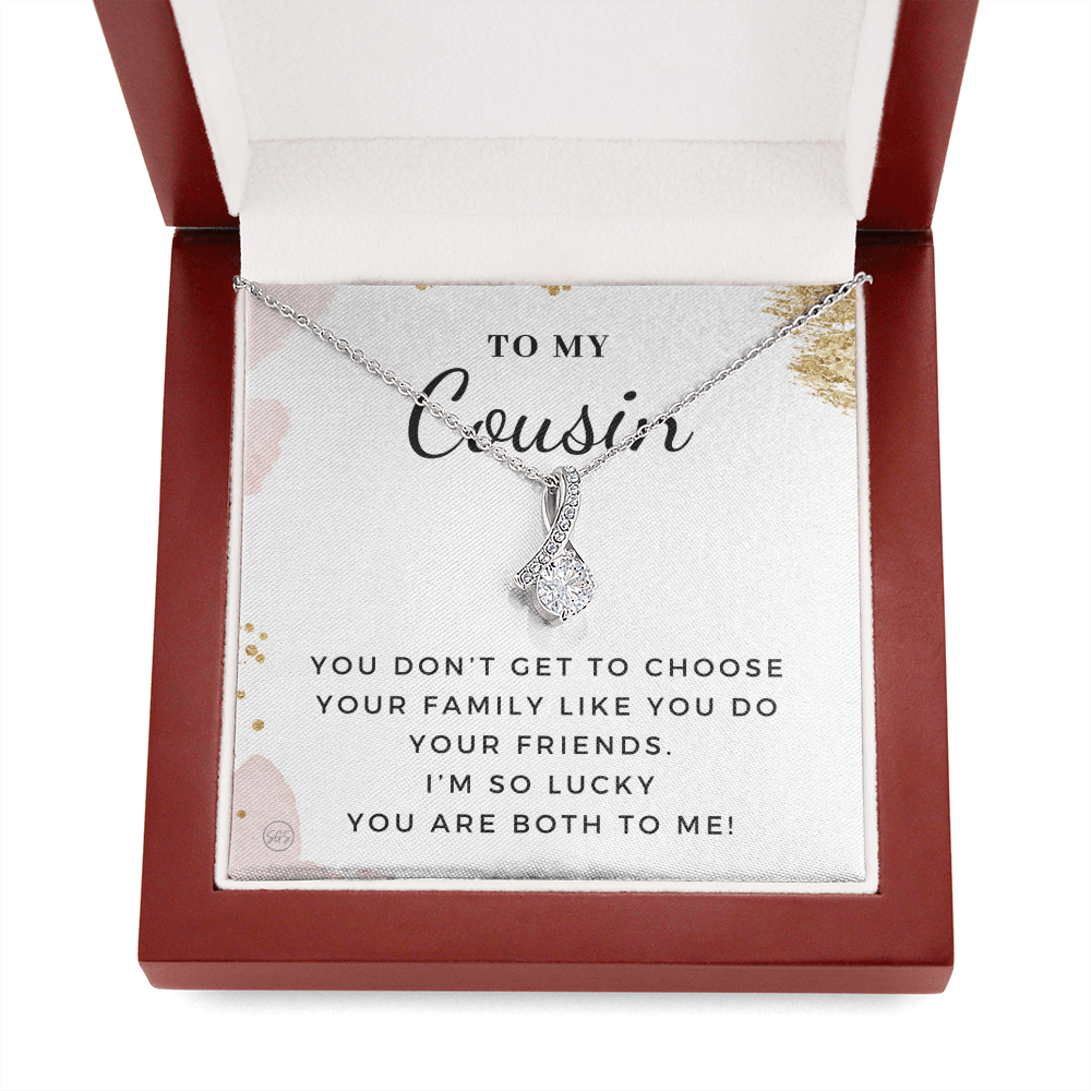Gift for Cousin | Cousin Crew Necklace, Cousins and Best Friends, I Miss You Present, Gift for Birthday, Graduation, Thinking of You 2401aB