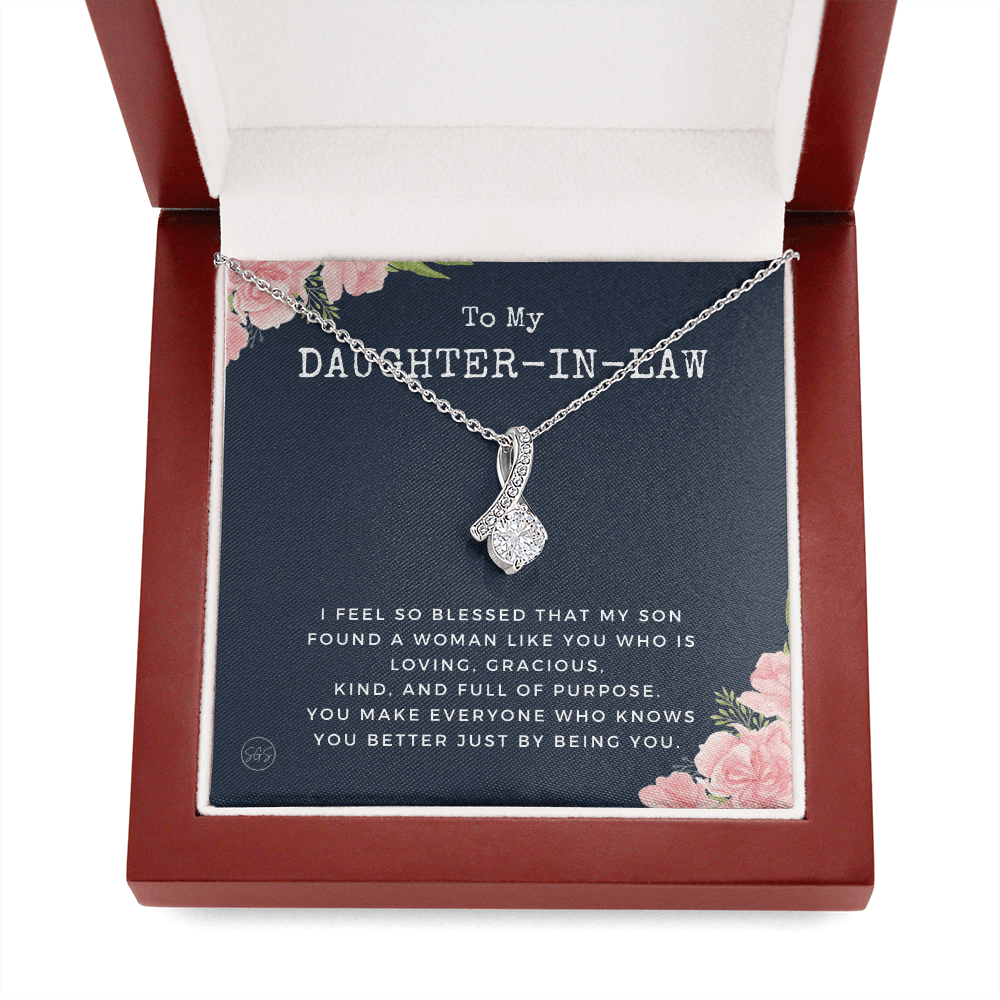 Daughter in Law Gift | Future DIL, Bonus Daughter, From Mother in Law, Father in Law, In Laws, For the Bride, Son's Wife, Fiance 1012DILdbA