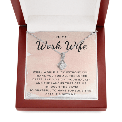 Work Wife Gift | Best Friend at the Office, Christmas, Favorite Co-Worker, Work, Job Anniversary, Employee, Boss, Small Business, Thank You, Bestie Funny 1029waBA