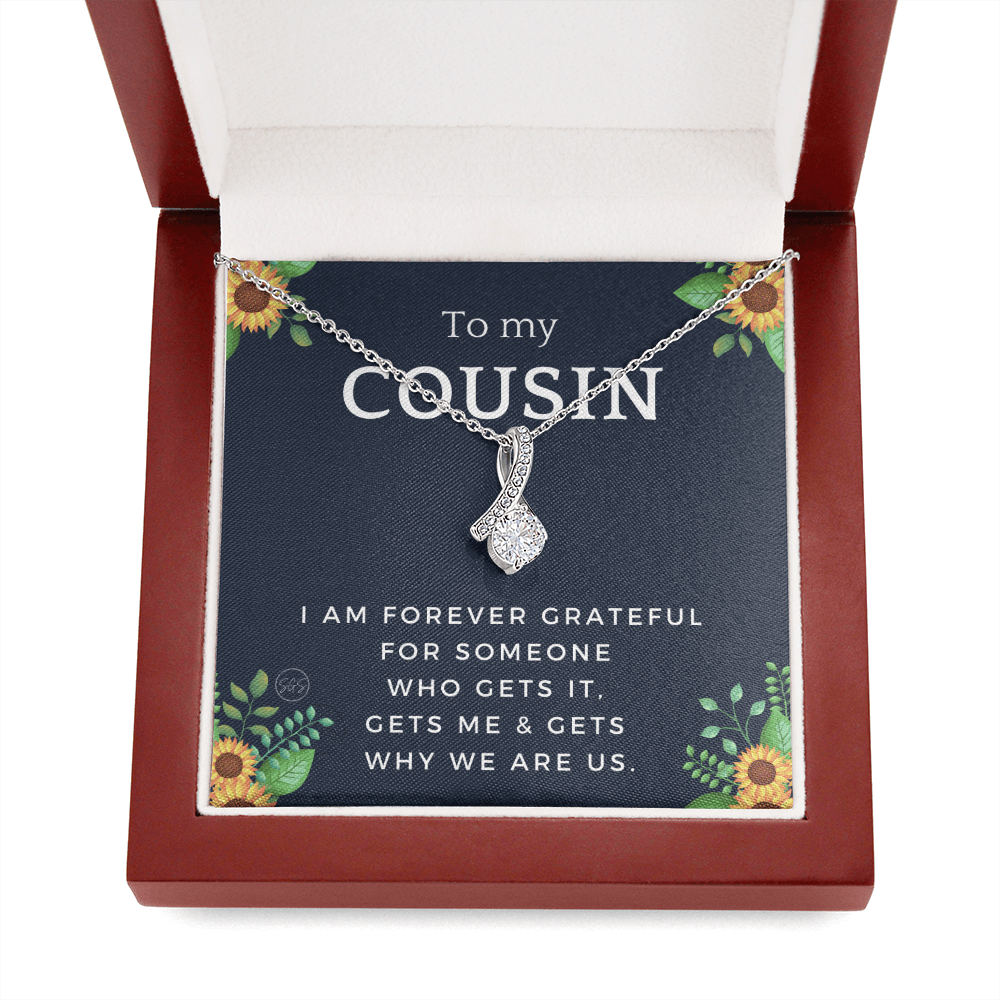 Gift for Cousin | Cousin Crew Necklace, Cousins and Best Friends, I Miss You Present, Gift for Birthday, Graduation, Thinking of You 2416B