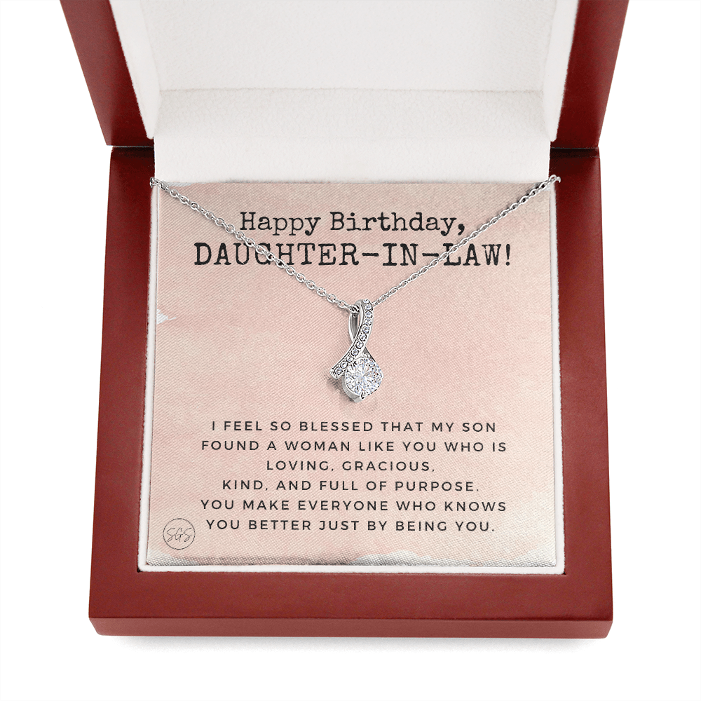 Daughter in Law Gift | Future DIL, Bonus Daughter, From Mother in Law, Father in Law, In Laws, For the Bride, Son's Wife, Fiance 1012DILhbbA