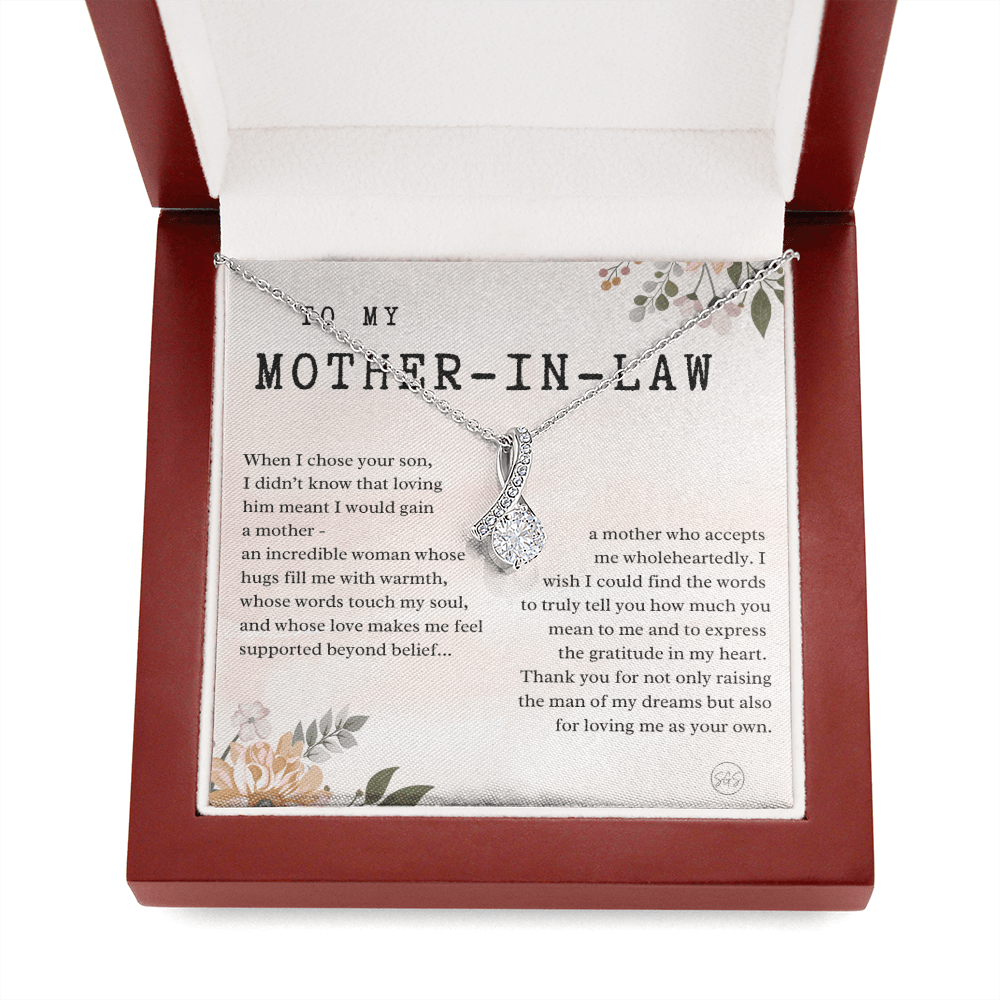 Personalized Knot Necklace for Your Mother-in-law | Mother's Day Gift, From Daughter-in-Law, Mother in Love MIL7b