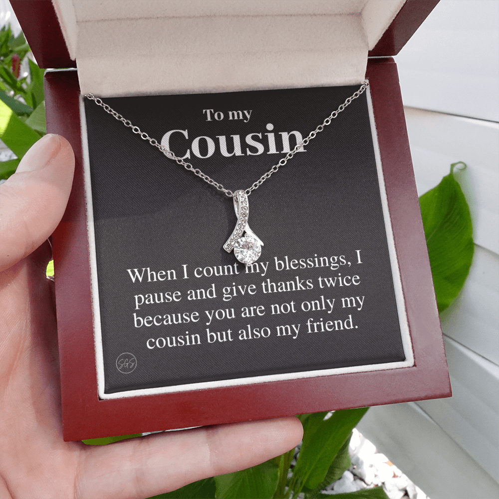 Gift for Cousin | Cousin Crew Necklace, Cousins and Best Friends, I Miss You Present, Gift for Birthday, Graduation, Thinking of You 2409B