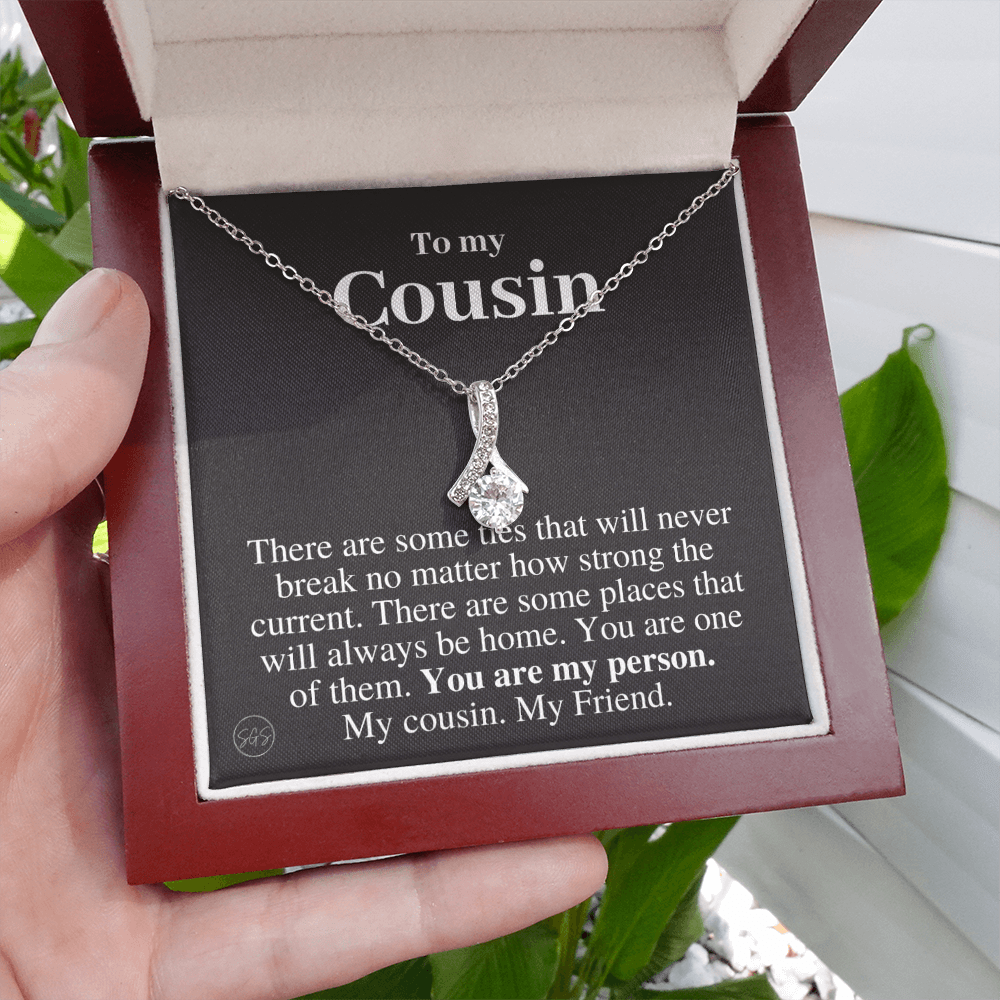 Gift for Cousin | Cousin Crew Necklace, Cousins and Best Friends, I Miss You Present, Gift for Birthday, Graduation, Thinking of You 2413B
