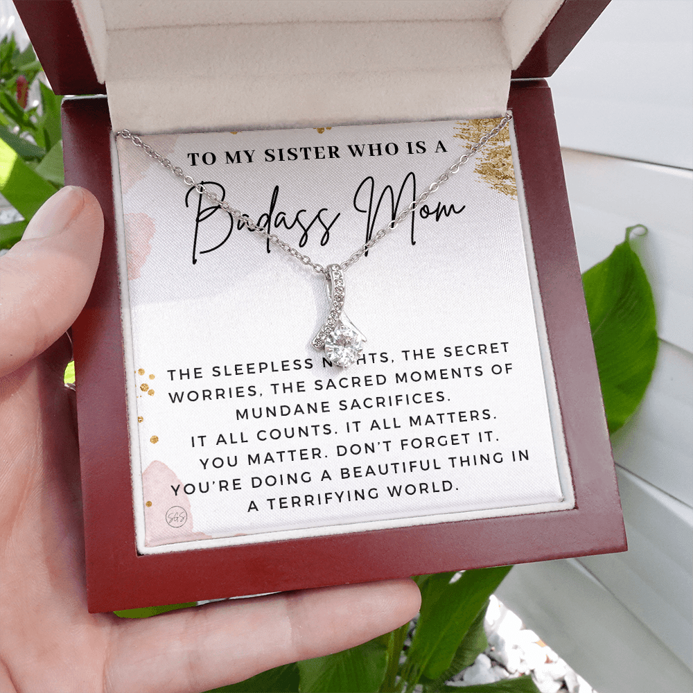 My Sister, An Incredible Mom | Gift for Pregnant Sister, Mother's Day Gift for Sister, Christmas Present for Sister-in-Law, New Mom, Second Child Baby Shower 1112sbBA