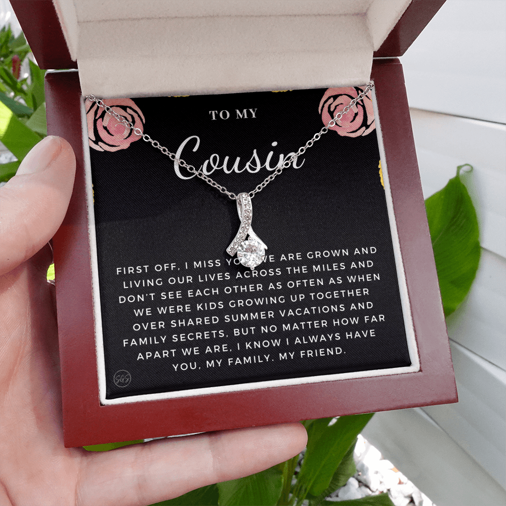 Gift for Cousin | Cousin Crew Necklace, Cousins and Best Friends, I Miss You Present, Gift for Birthday, Graduation, Thinking of You 2403B
