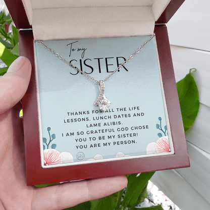 Gift for My Sister | You Are My Person, Thank You, Birthday, Sisters, Wedding, Christmas Gift to Sister From Sister, Sister-in-Law 1113eBA