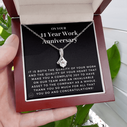 11 Year Job Anniversary Gift | Thank You Gift from Boss, Employee Work Appreciation, Co-Worker, Congrats, Years of Service AN11B