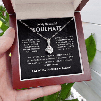 Soulmate - Missing Piece - Alluring Beauty | Romantic Gift for Wife, Fiancé, Girlfriend - Anniversary Gift, Valentine's Day Present