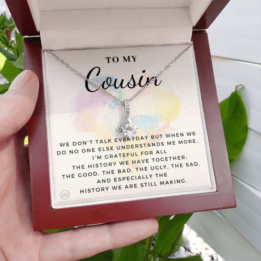 Gift for Cousin | Cousin Crew Necklace, Cousins and Best Friends, I Miss You Present, Gift for Birthday, Graduation, Thinking of You 2410B