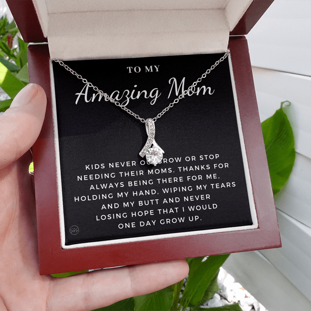 Gift for Mom | For An Incredible Mom, Mother's Day Necklace, From Daughter, From Son, Thank You Mom, Birthday Gift, Christmas Gift 1112dBA
