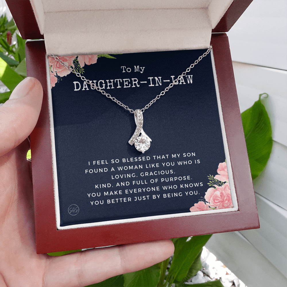 Daughter in Law Gift | Future DIL, Bonus Daughter, From Mother in Law, Father in Law, In Laws, For the Bride, Son's Wife, Fiance 1012DILdbA