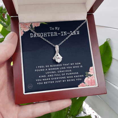 Daughter in Law Gift | Future DIL, Bonus Daughter, From Mother in Law, Father in Law, In Laws, For the Bride, Son's Wife, Fiance 1012DILdbA