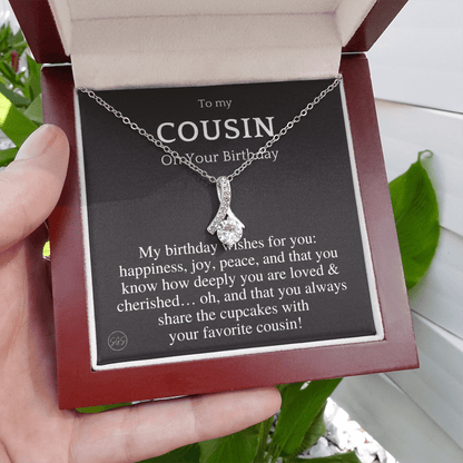 Gift for Cousin | Cousin Crew Necklace, Cousins and Best Friends, I Miss You Present, Gift for Birthday, Graduation, Thinking of You 2420B