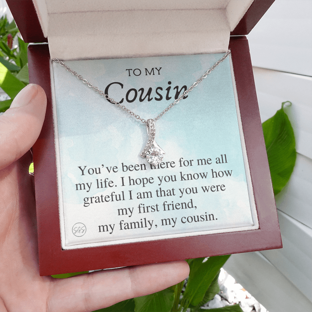 Gift for Cousin | Cousin Crew Necklace, Cousins and Best Friends, I Miss You Present, Gift for Birthday, Graduation, Thinking of You 2406B