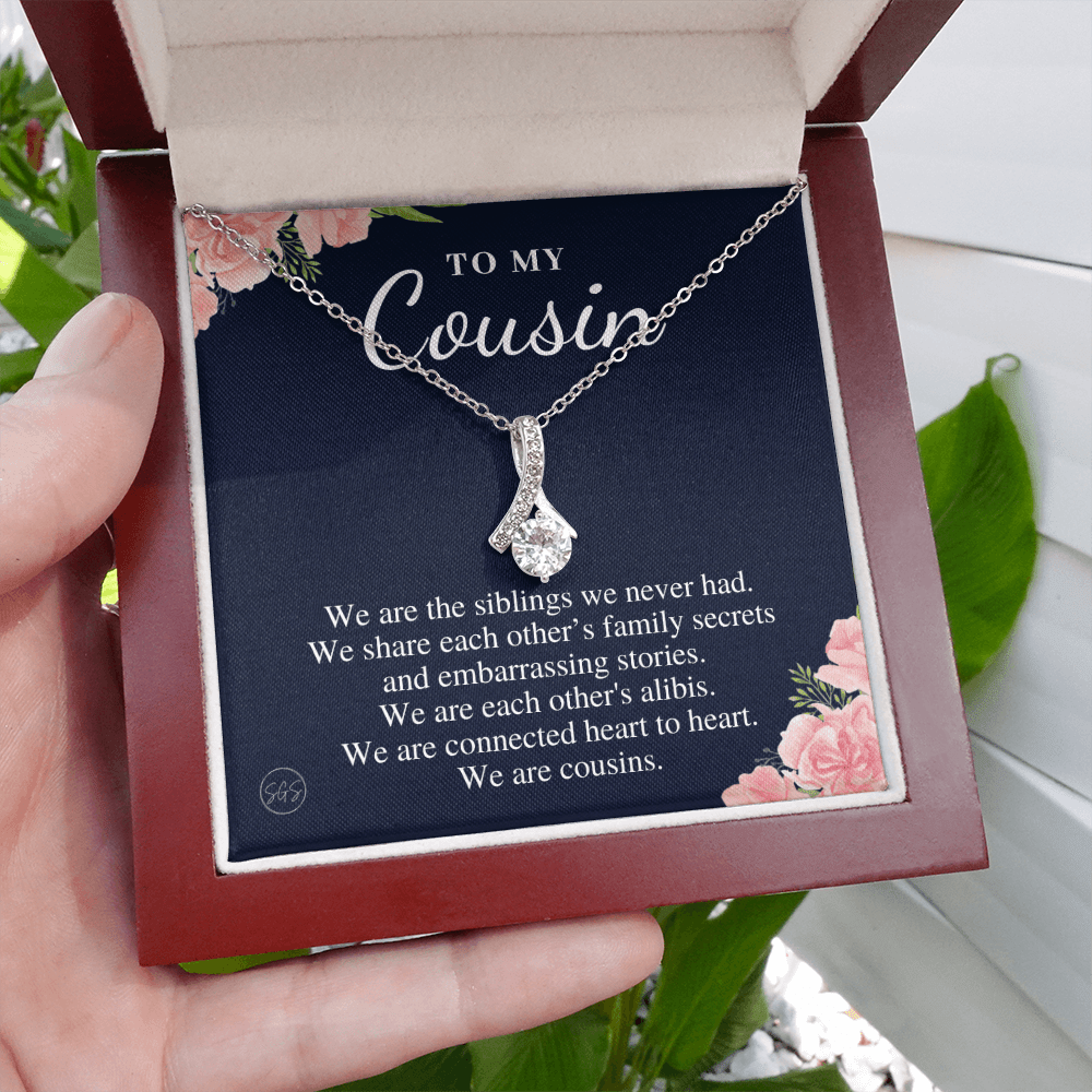 Gift for Cousin | Cousin Crew Necklace, Cousins and Best Friends, I Miss You Present, Gift for Birthday, Graduation, Thinking of You 2418B