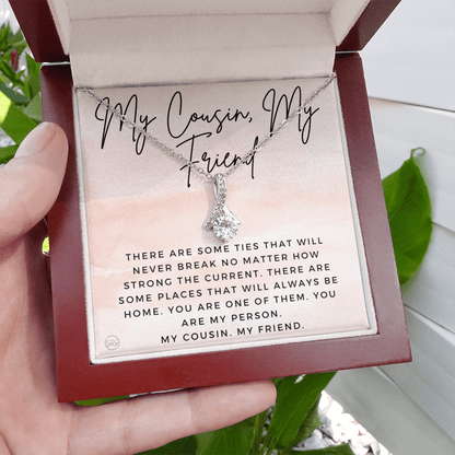 Gift for Cousin | Cousin Crew Necklace, Cousins and Best Friends, I Miss You Present, Gift for Birthday, Graduation, Thinking of You 2413aB