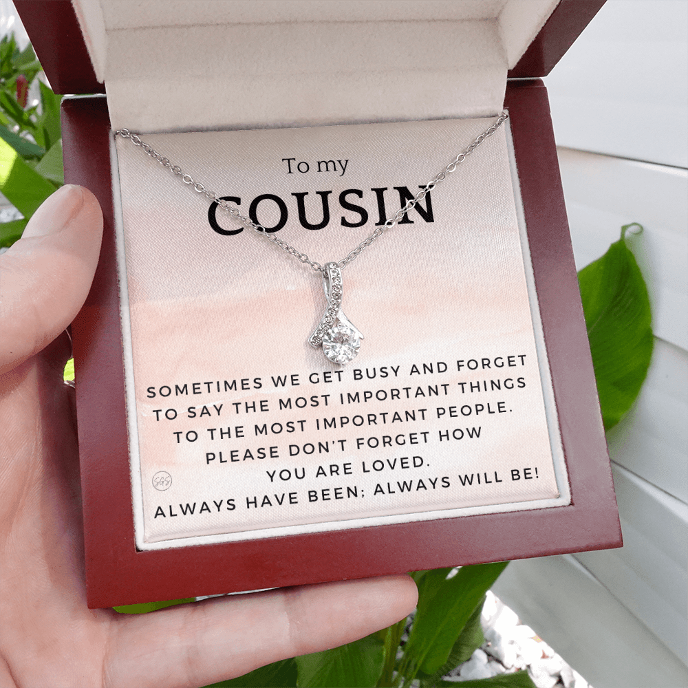 Gift for Cousin | Cousin Crew Necklace, Cousins and Best Friends, I Miss You Present, Gift for Birthday, Graduation, Thinking of You 2412B
