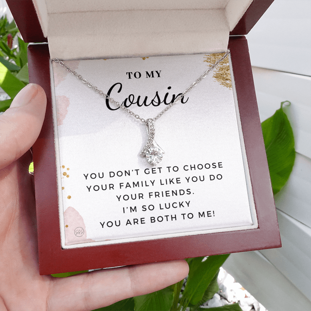 Gift for Cousin | Cousin Crew Necklace, Cousins and Best Friends, I Miss You Present, Gift for Birthday, Graduation, Thinking of You 2401aB