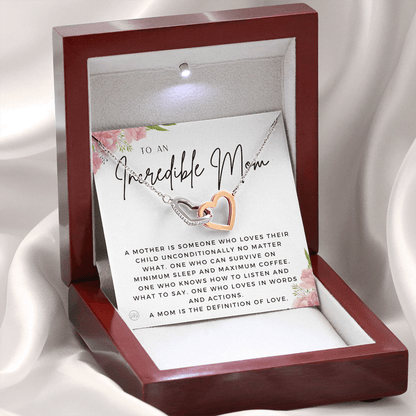 For An Incredible Mom | Gift for Mom, Christmas Gift, Mother's Day Necklace, From Daughter, Gift for New Mom, Pregnant Sister Gift 1112aacHA