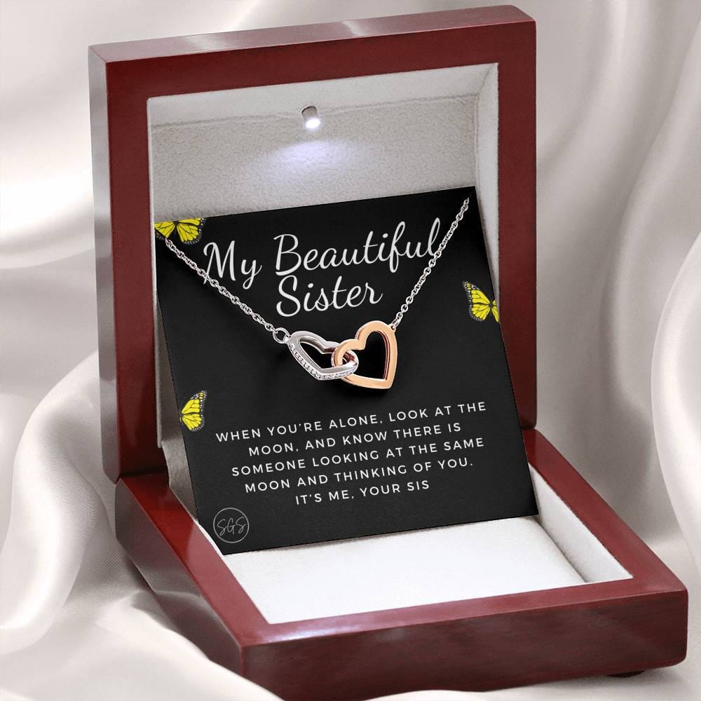 Beautiful Sister 0705C Hearts Necklace