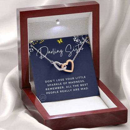 Darling Sister Sparkle of Madness 0706A Hearts Necklace