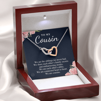 Gift for Cousin | Cousin Crew Necklace, Cousins and Best Friends, I Miss You Present, Gift for Birthday, Graduation, Thinking of You 2418H