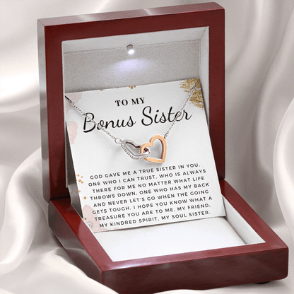 Bonus Sister Gift | Sister in Law Gift, Best Friend Necklace, Roommate, Step Sister, Christian, Birthday 25th, 16th, 30th, Christmas 1104iHA