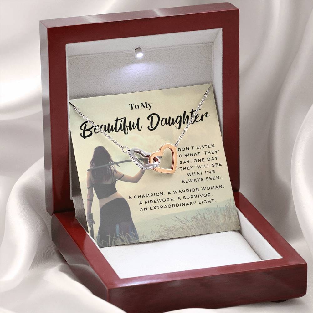 daughter 0721d Hearts Necklace