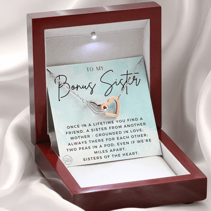 Bonus Sister Gift | Sister in Law Gift, Best Friend Necklace, Roommate, Step Sister, Christian, Birthday 25th, 16th, 30th, Christmas 1104eHA