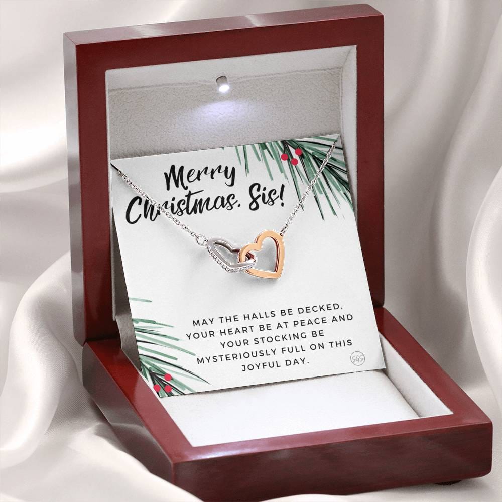 Xmas Sis 0712m Hearts Necklace