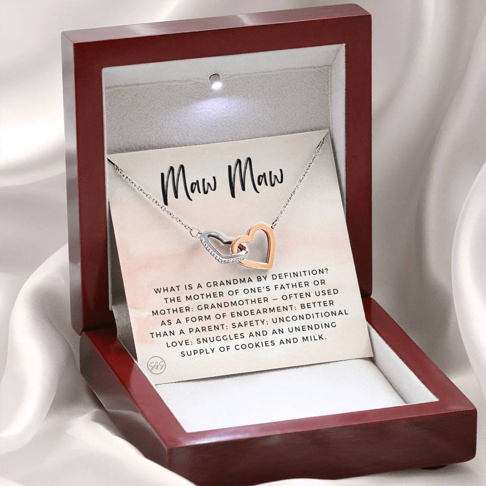 0928 MawMaw Hearts Necklace