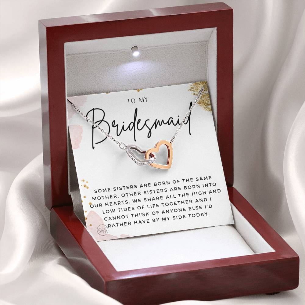 Bridesmaid 0712b Hearts Necklace