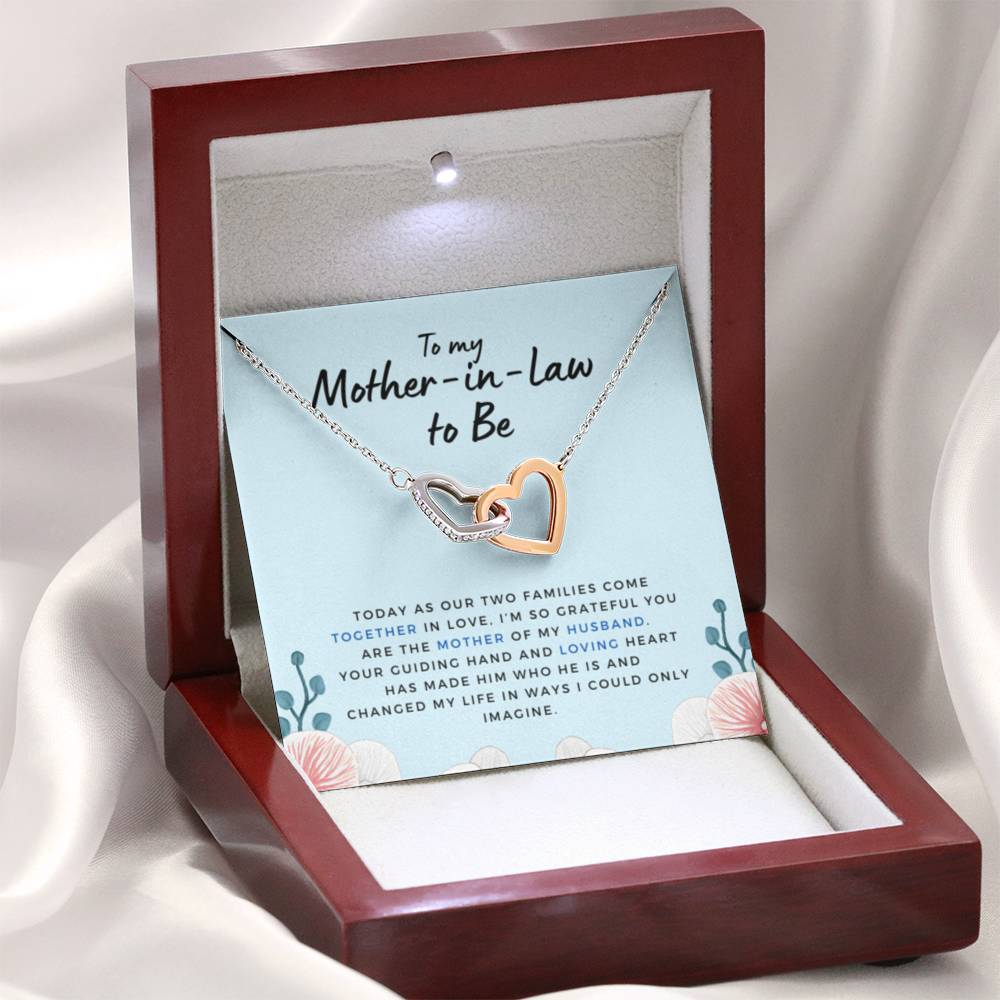 MotherinlawtoBeGuidingHand Hearts Necklace