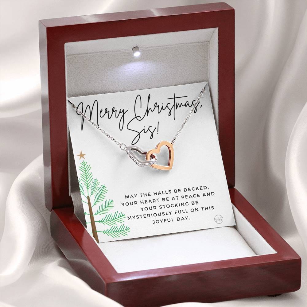 Xmas Sis 0712n Hearts Necklace