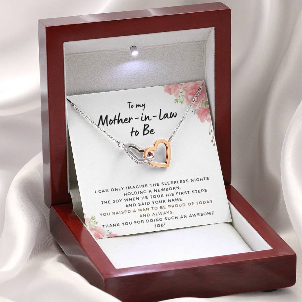 MotherInLawSleepless2 Hearts Necklace