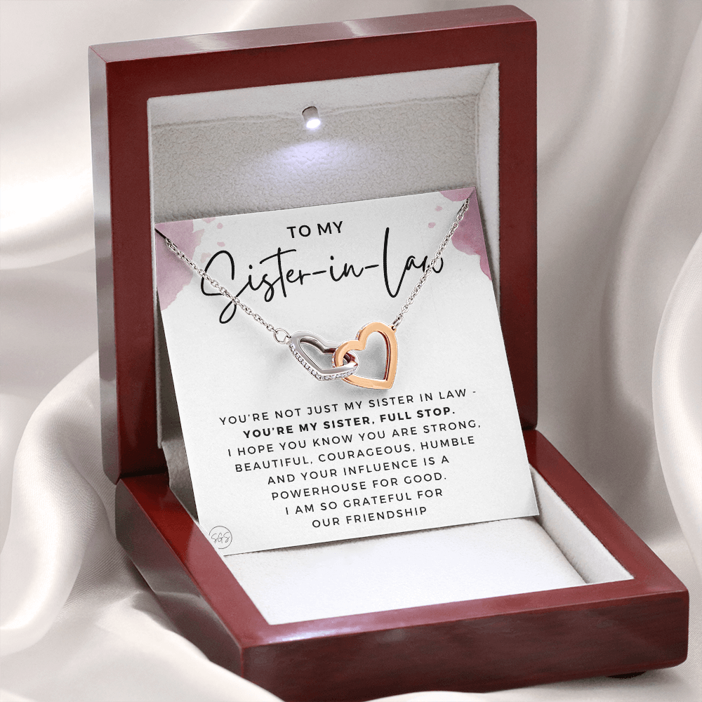 Sister-in-Law Gifts | Husband's Sister, Wife's Sister, Christmas Gift for Sister in Law, Birthday, Wedding, Future Sister Necklace 1103bHA