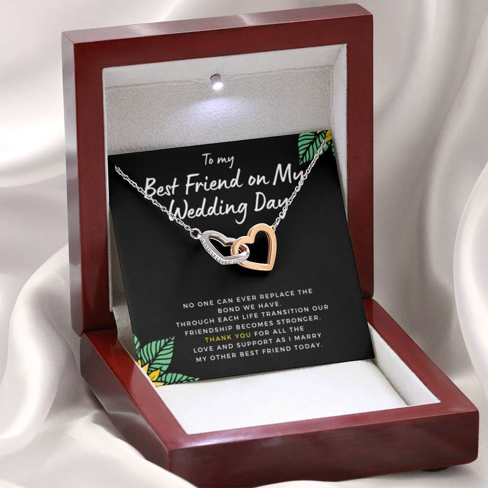 BestFriendonMyWeddingDay Hearts Necklace