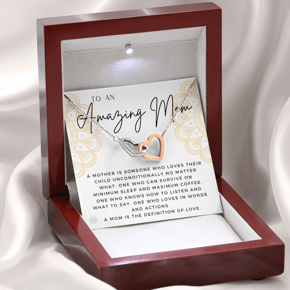 For An Amazing Mom | Gift for Mom, Christmas Gift, Mother's Day Necklace, From Daughter, Gift for New Mom, Pregnant Sister Gift 1112abHA