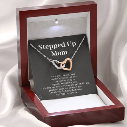 Stepped Up Mom | Stuff Gina Says, Gift for Stepmom, Bonus Mom, Stepmother, Grandma, Second Mama, From Step Daughter Son, Christmas, Birthday, Foster 1105aH