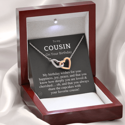Gift for Cousin | Cousin Crew Necklace, Cousins and Best Friends, I Miss You Present, Gift for Birthday, Graduation, Thinking of You 2420H