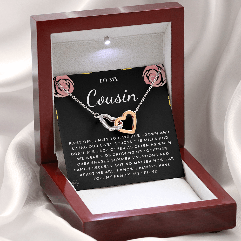Gift for Cousin | Cousin Crew Necklace, Cousins and Best Friends, I Miss You Present, Gift for Birthday, Graduation, Thinking of You 2403H