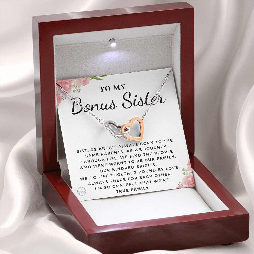 Bonus Sister Gift | Sister in Law Gift, Best Friend Necklace, Roommate, Step Sister, Christian, Birthday 25th, 16th, 30th, Christmas 1104aHA