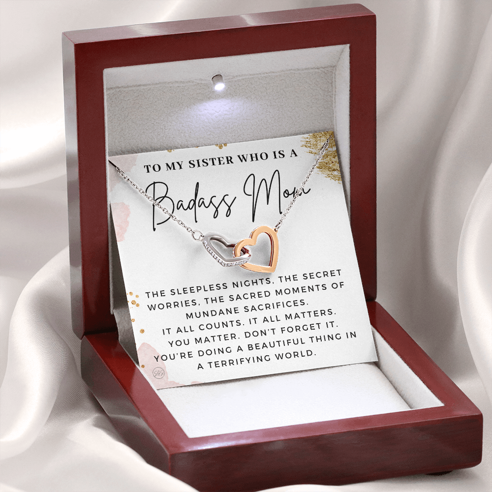 My Sister, An Incredible Mom | Gift for Pregnant Sister, Mother's Day Gift for Sister, Christmas Present for Sister-in-Law, New Mom, Second Child Baby Shower 1112sbHA