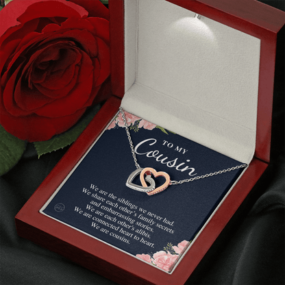 Gift for Cousin | Cousin Crew Necklace, Cousins and Best Friends, I Miss You Present, Gift for Birthday, Graduation, Thinking of You 2418H
