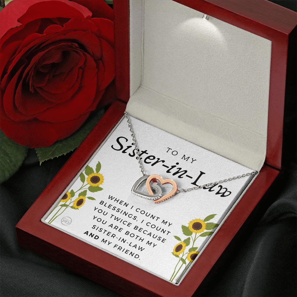 Sister-in-Law Gifts | Husband's Sister, Wife's Sister, Christmas Gift for Sister in Law, Birthday, Wedding, Future Sister Necklace 1103dHA