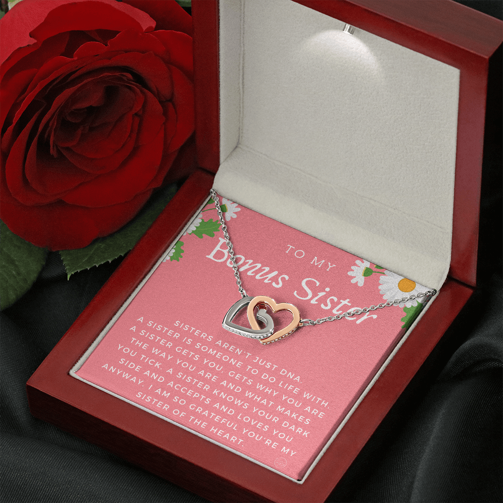 Bonus Sister Gift | Sister in Law Gift, Best Friend Necklace, Roommate, Step Sister, Christian, Birthday 25th, 16th, 30th, Christmas 1104bHA