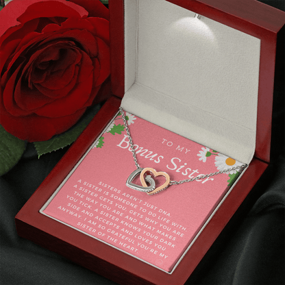 Bonus Sister Gift | Sister in Law Gift, Best Friend Necklace, Roommate, Step Sister, Christian, Birthday 25th, 16th, 30th, Christmas 1104bHA