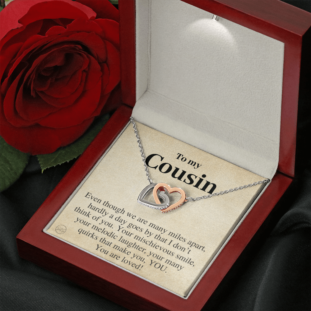 Gift for Cousin | Cousin Crew Necklace, Cousins and Best Friends, I Miss You Present, Gift for Birthday, Graduation, Thinking of You 2415H
